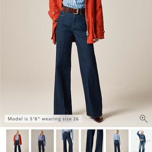 J. Crew Women’s High Rose Denim Trouser Jeans